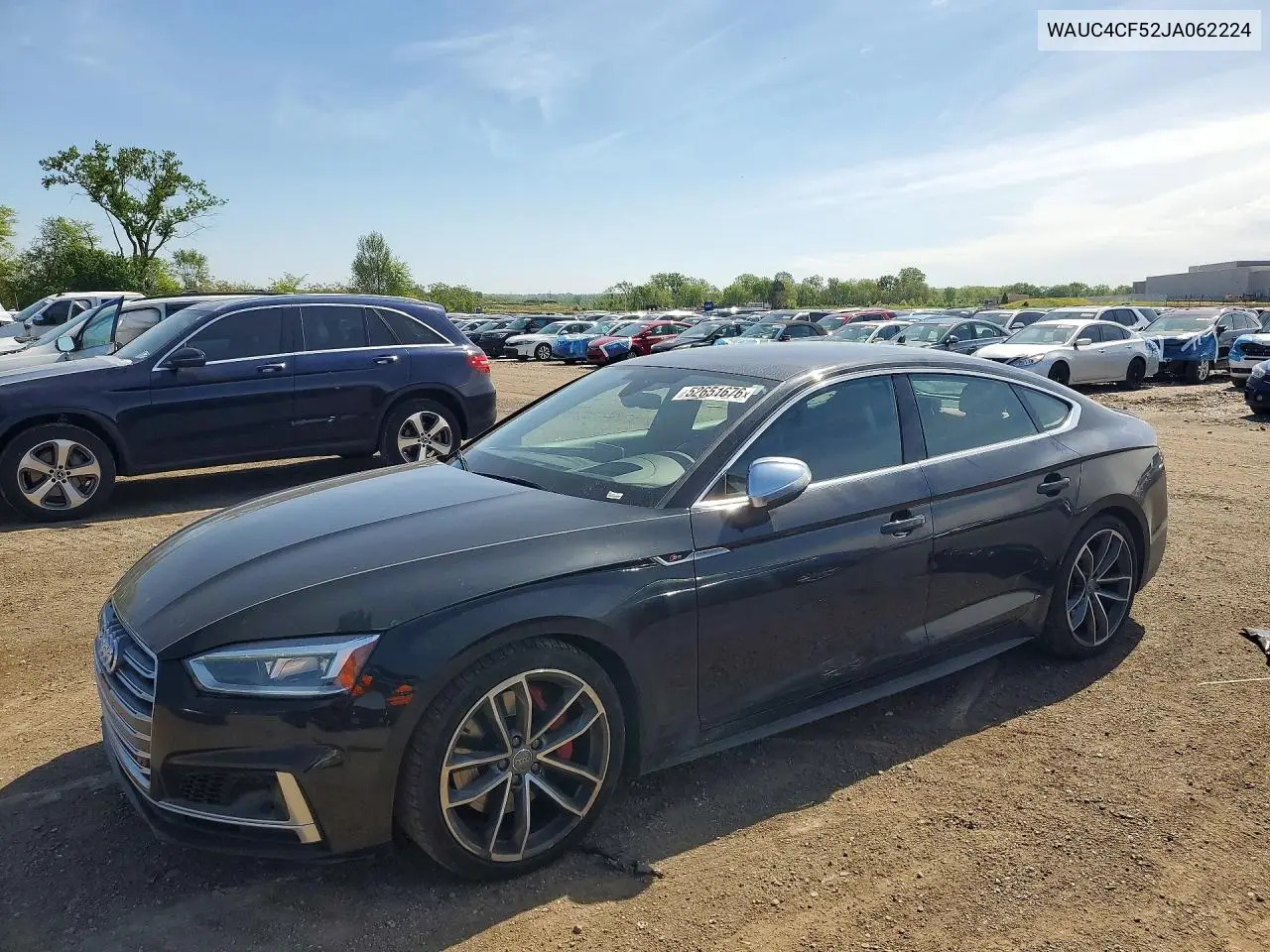 2018 Audi S5 Prestige VIN: WAUC4CF52JA062224 Lot: 52651676