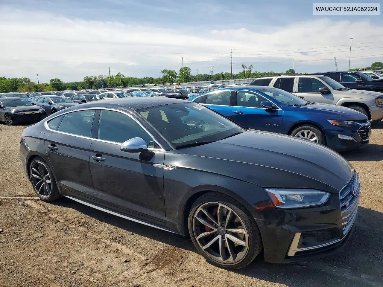 2018 Audi S5 Prestige VIN: WAUC4CF52JA062224 Lot: 52651676