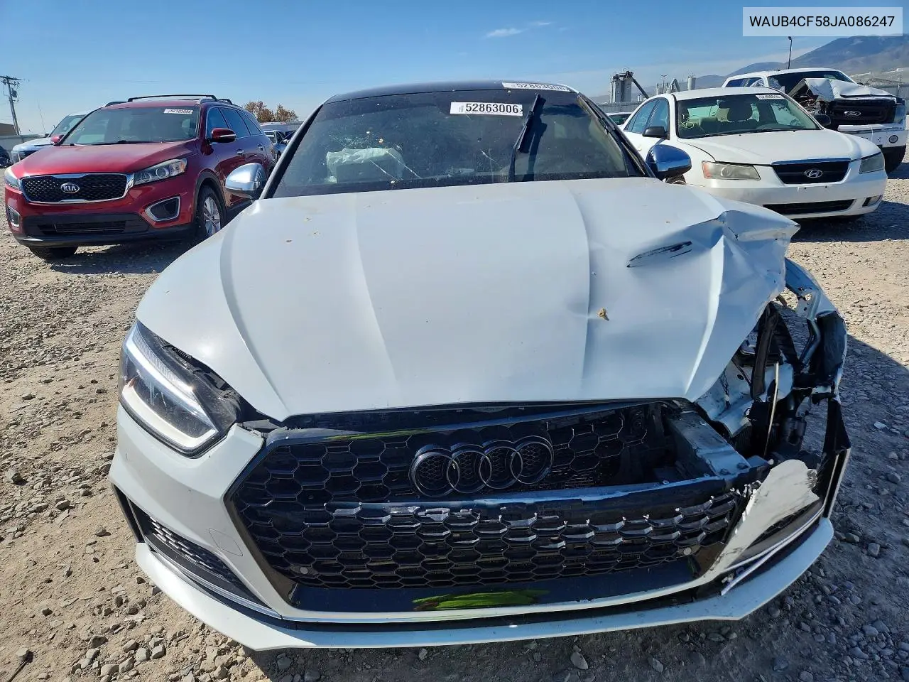 2018 Audi S5 Premium Plus VIN: WAUB4CF58JA086247 Lot: 52863006