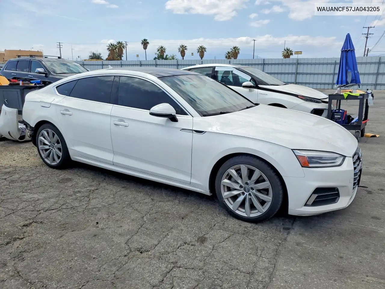 2018 Audi A5 Premium VIN: WAUANCF57JA043205 Lot: 54140496