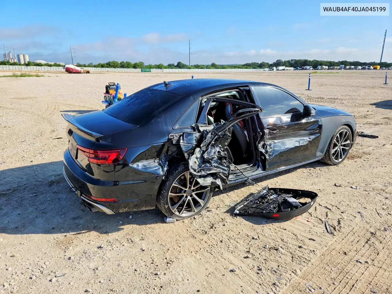 2018 Audi S4 Premium Plus VIN: WAUB4AF40JA045199 Lot: 54911116