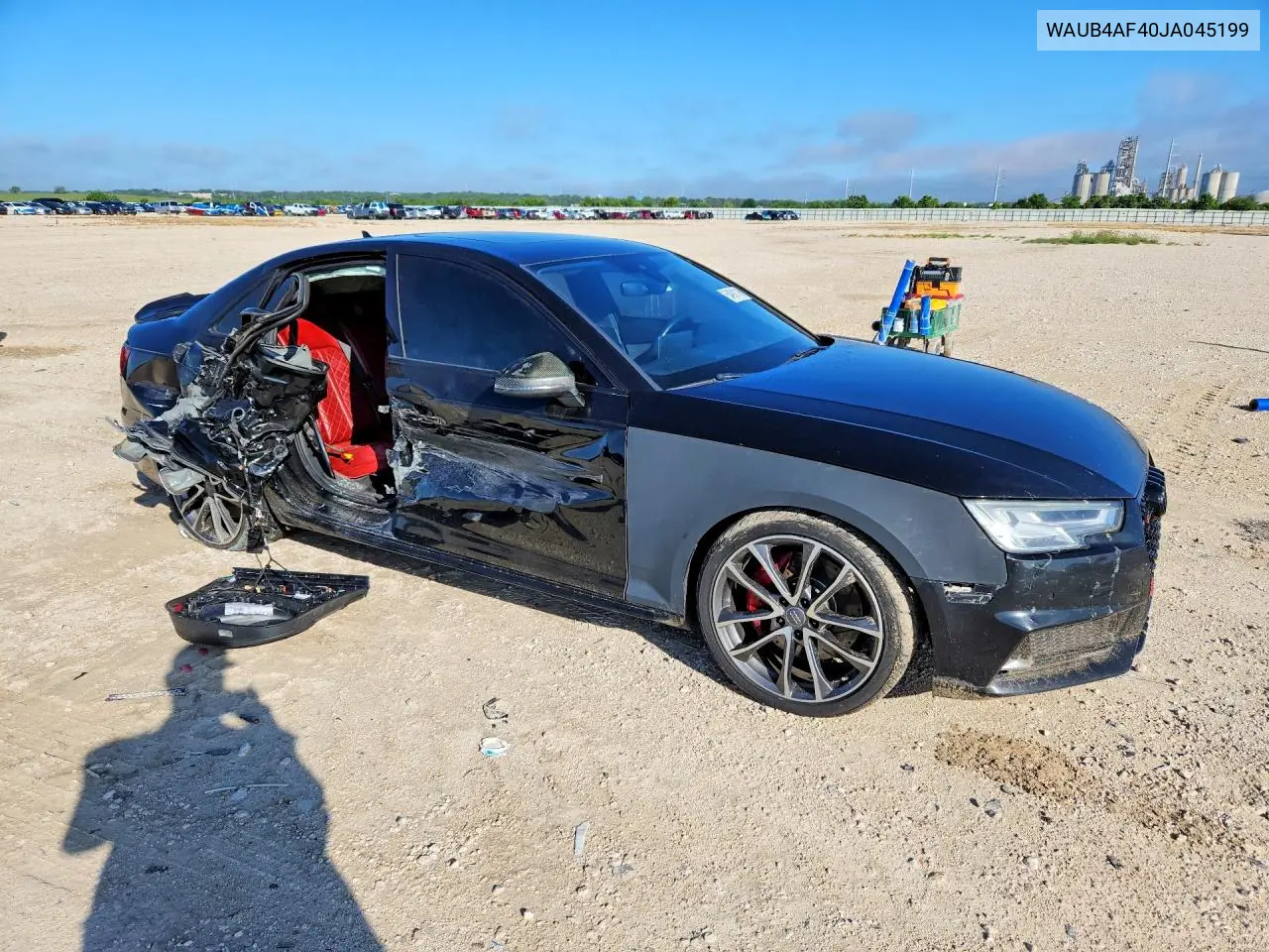 2018 Audi S4 Premium Plus VIN: WAUB4AF40JA045199 Lot: 54911116