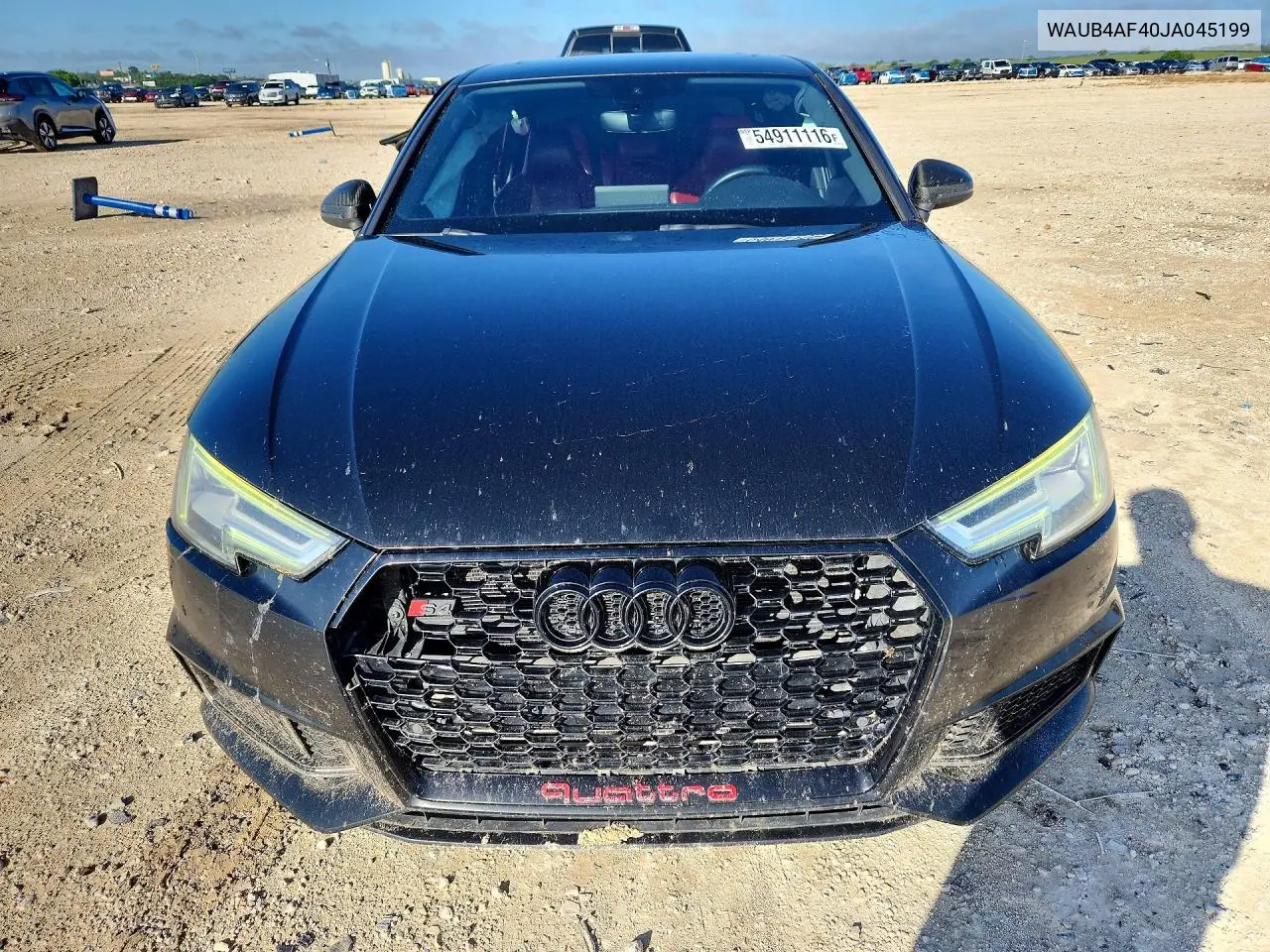 2018 Audi S4 Premium Plus VIN: WAUB4AF40JA045199 Lot: 54911116
