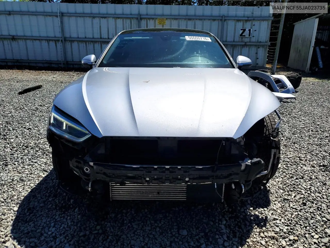 2018 Audi A5 Prestige S-Line VIN: WAUFNCF55JA023735 Lot: 55555716
