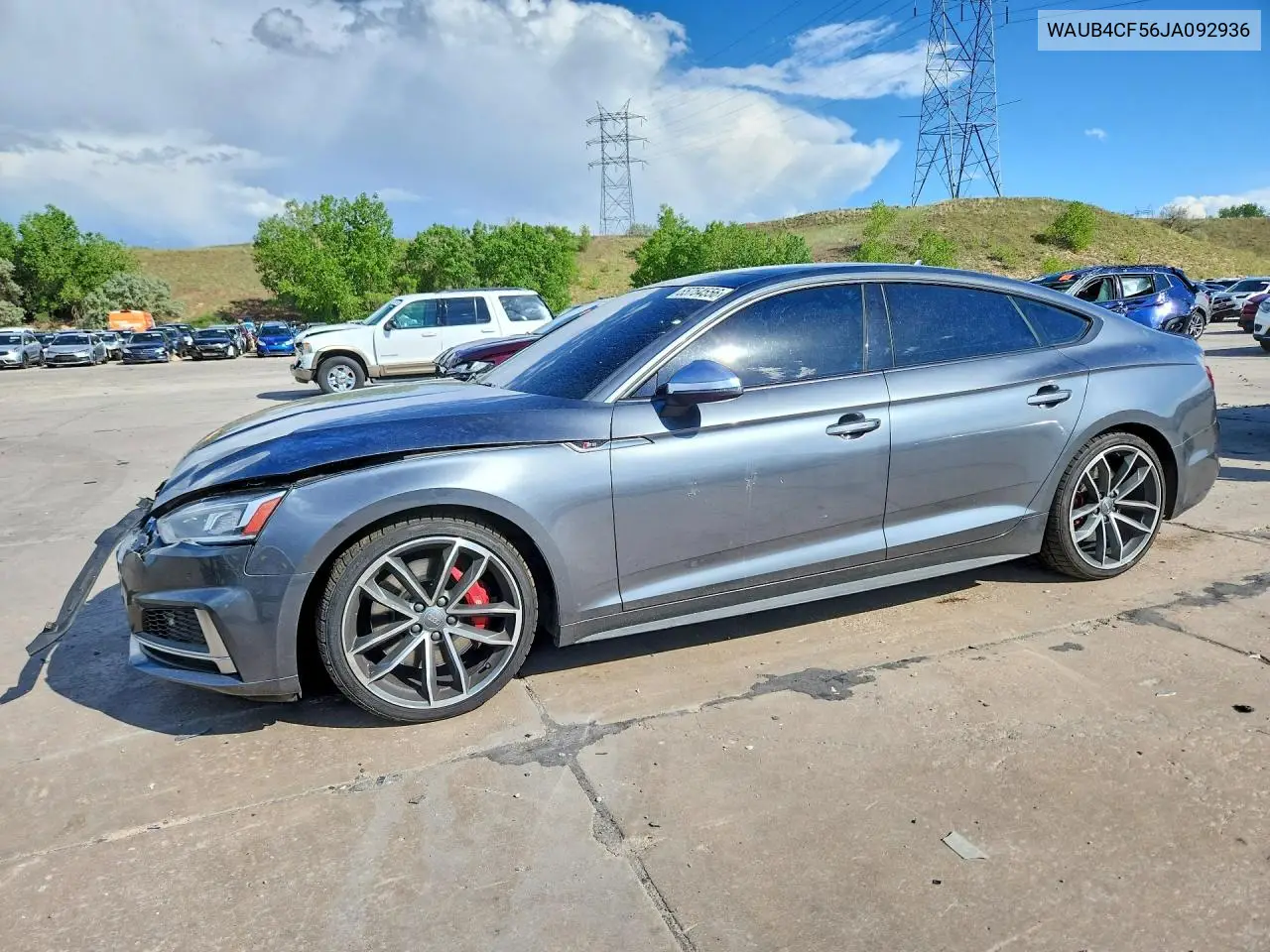 2018 Audi S5 Premium Plus VIN: WAUB4CF56JA092936 Lot: 55754556