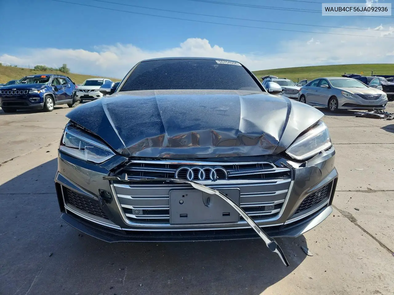 2018 Audi S5 Premium Plus VIN: WAUB4CF56JA092936 Lot: 55754556