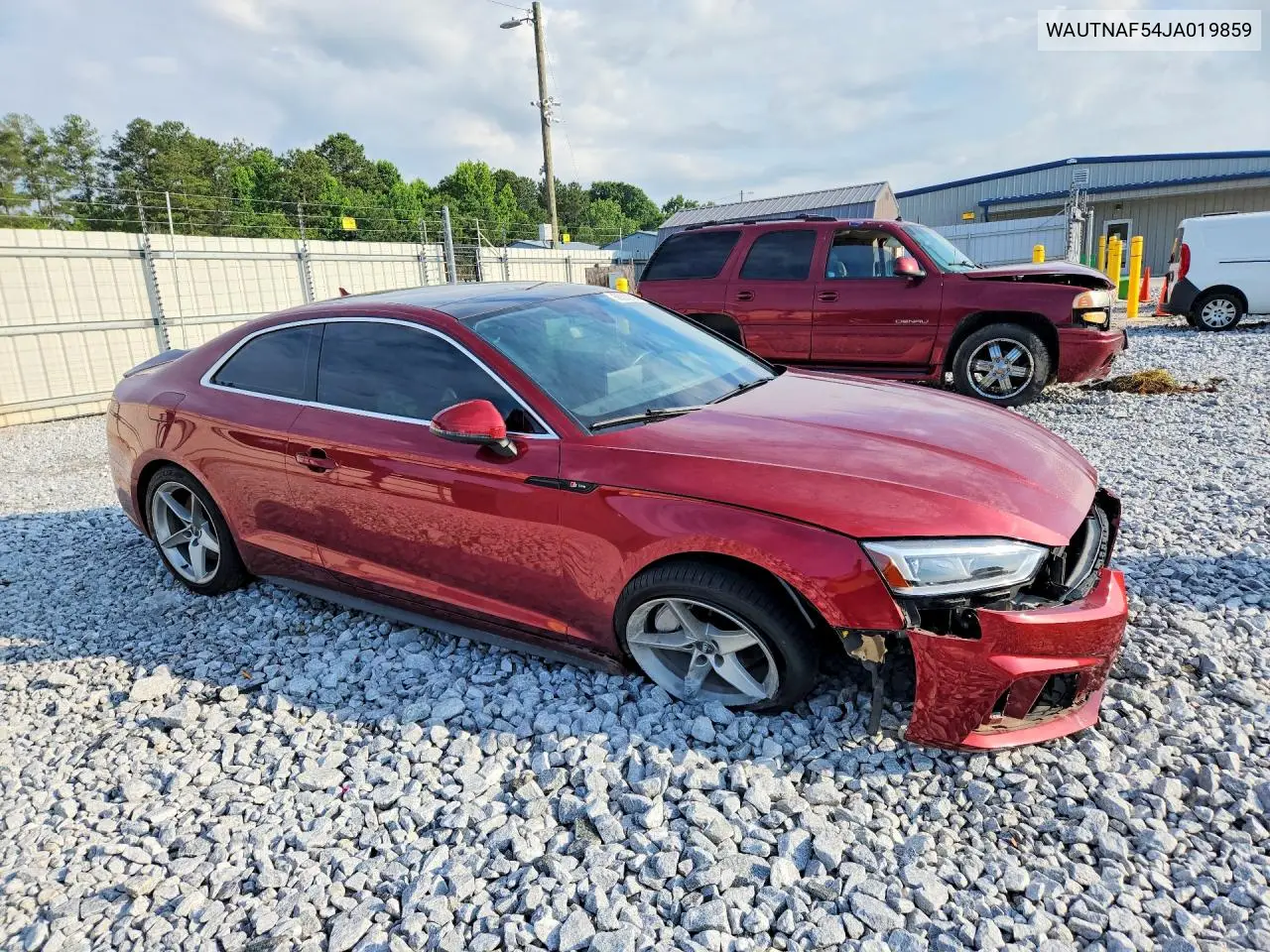2018 Audi A5 Premium Plus S-Line VIN: WAUTNAF54JA019859 Lot: 56052396