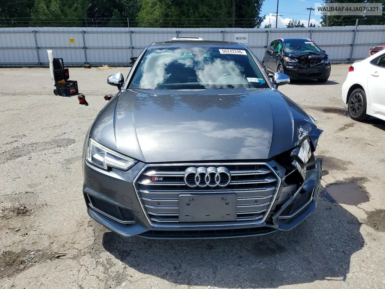 2018 Audi S4 Premium Plus VIN: WAUB4AF44JA078321 Lot: 56242246