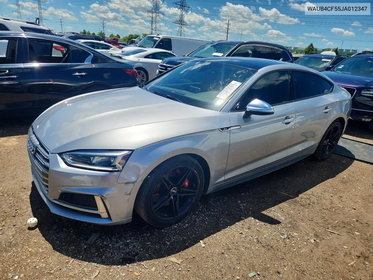 2018 Audi S5 Premium Plus VIN: WAUB4CF55JA012347 Lot: 56929066