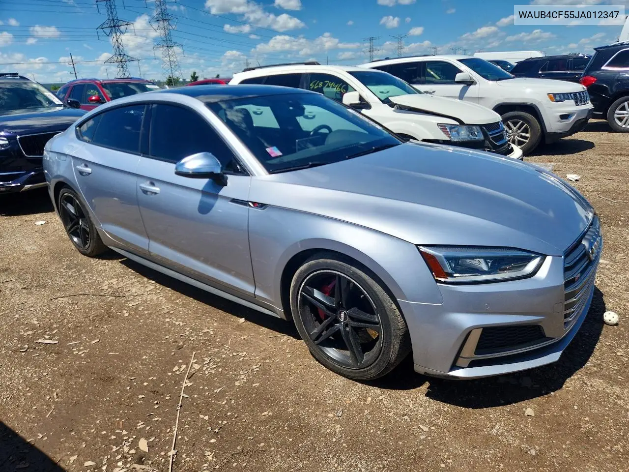 2018 Audi S5 Premium Plus VIN: WAUB4CF55JA012347 Lot: 56929066