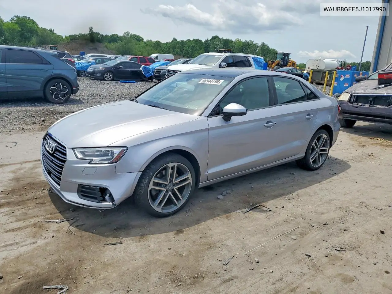 2018 Audi A3 Premium VIN: WAUB8GFF5J1017990 Lot: 56944496