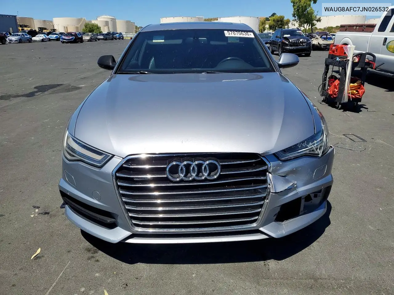 2018 Audi A6 Premium Plus VIN: WAUG8AFC7JN026532 Lot: 57070636