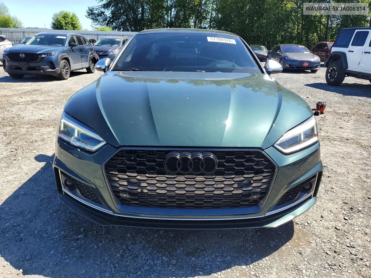 2018 Audi S5 Prestige VIN: WAUR4AF5XJA008314 Lot: 57188326
