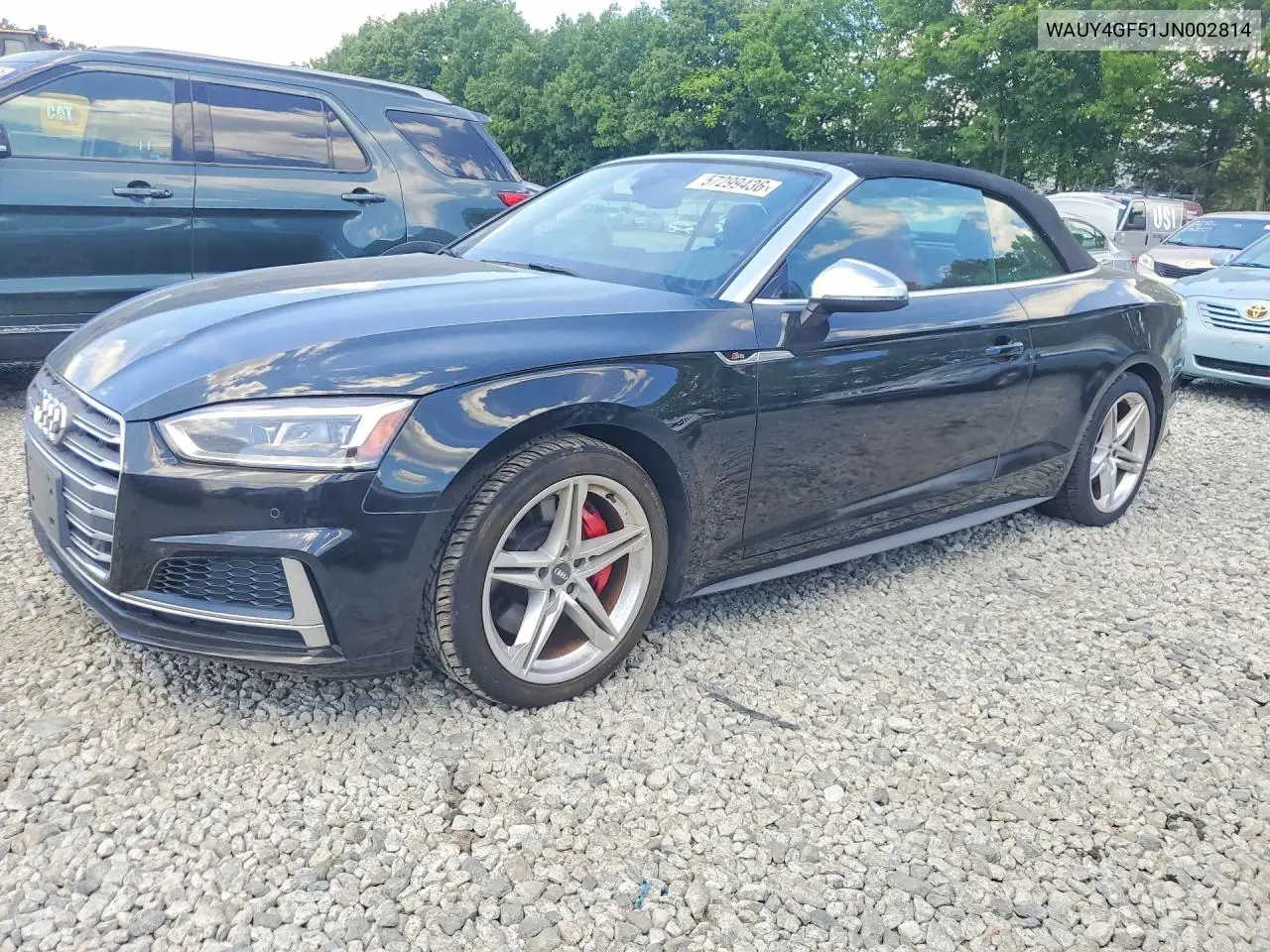 2018 Audi S5 Premium Plus VIN: WAUY4GF51JN002814 Lot: 57299436