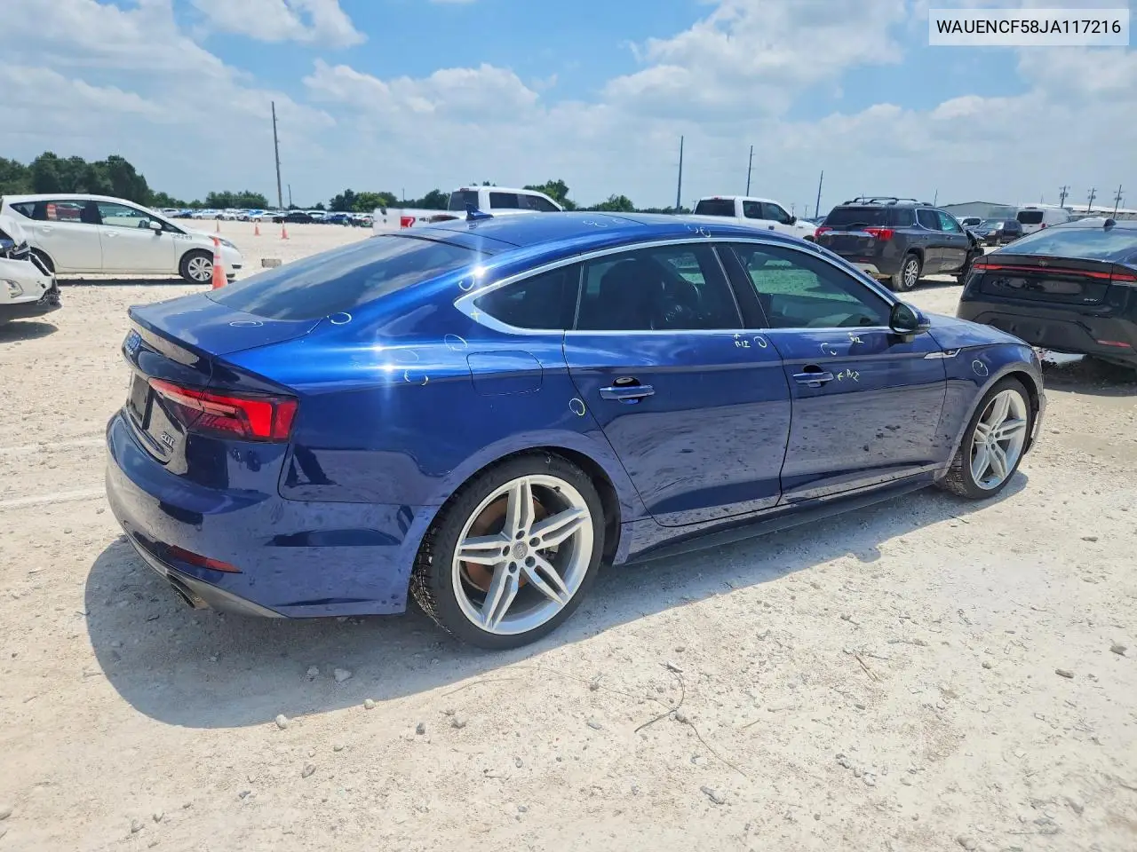 2018 Audi A5 Premium Plus S-Line VIN: WAUENCF58JA117216 Lot: 57594236