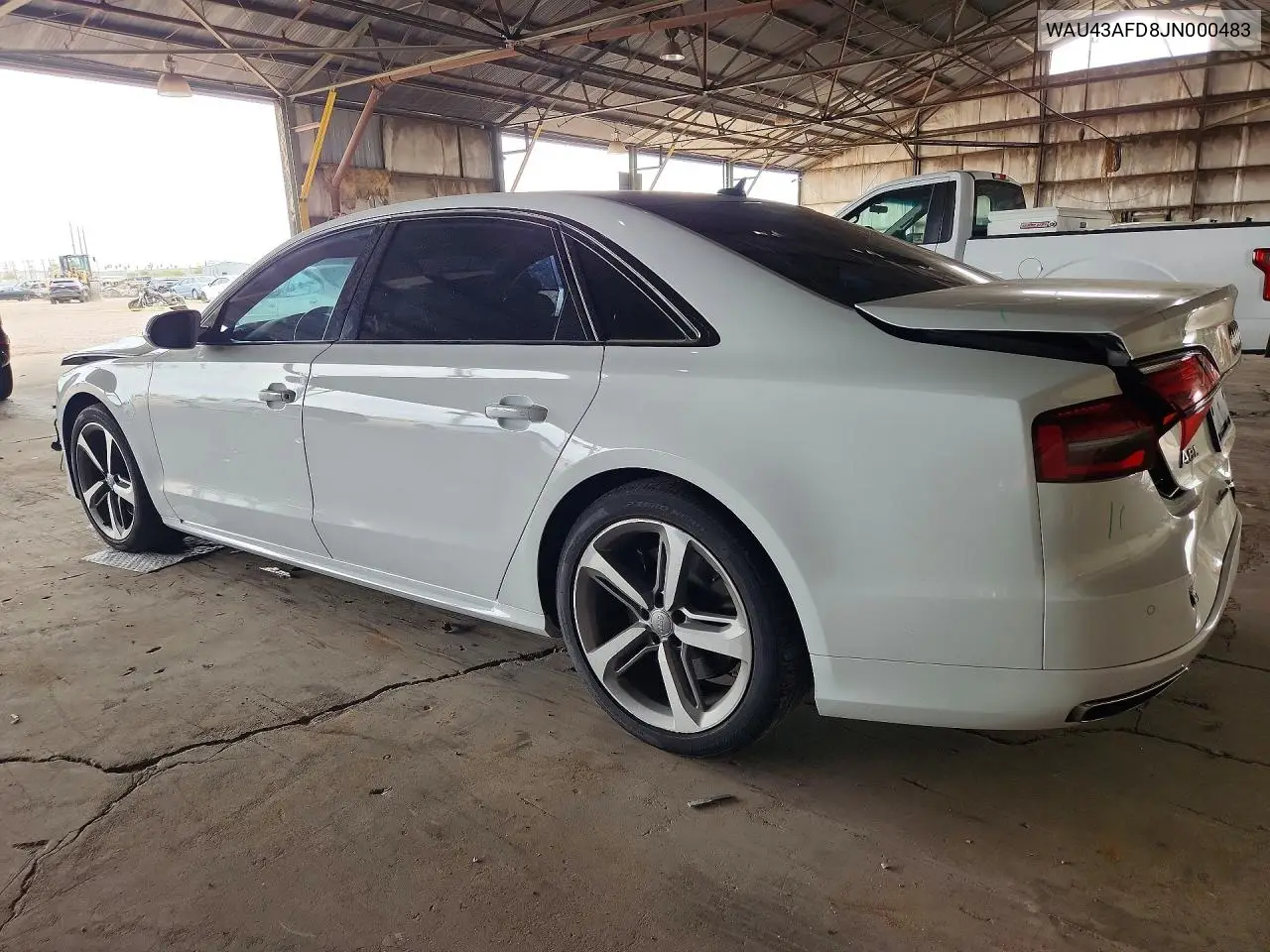 2018 Audi A8 L Quattro VIN: WAU43AFD8JN000483 Lot: 57867426