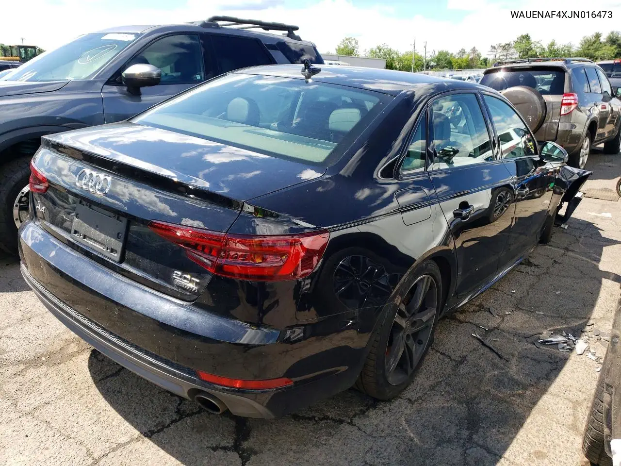 2018 Audi A4 Premium Plus VIN: WAUENAF4XJN016473 Lot: 58027656
