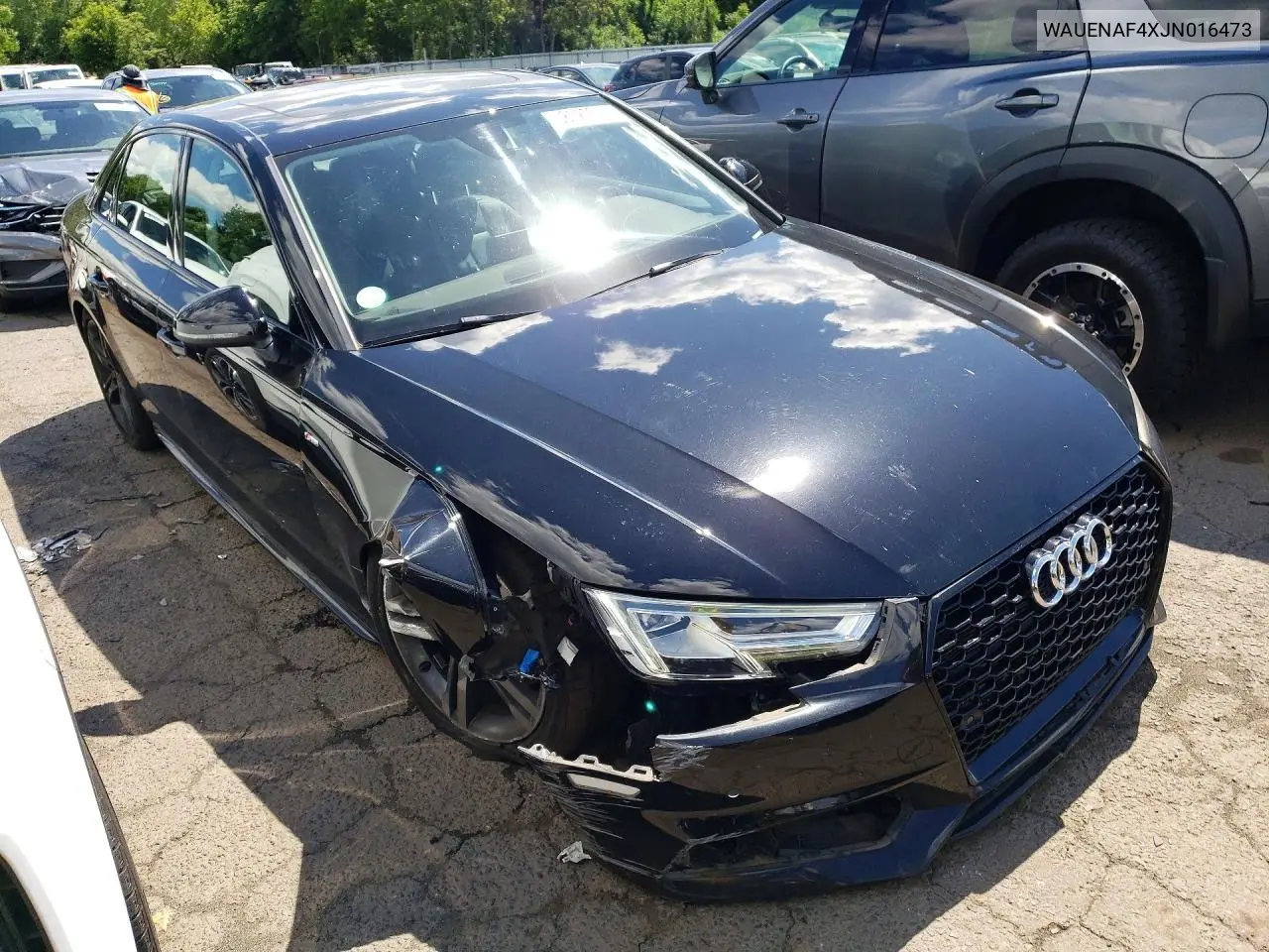 2018 Audi A4 Premium Plus VIN: WAUENAF4XJN016473 Lot: 58027656