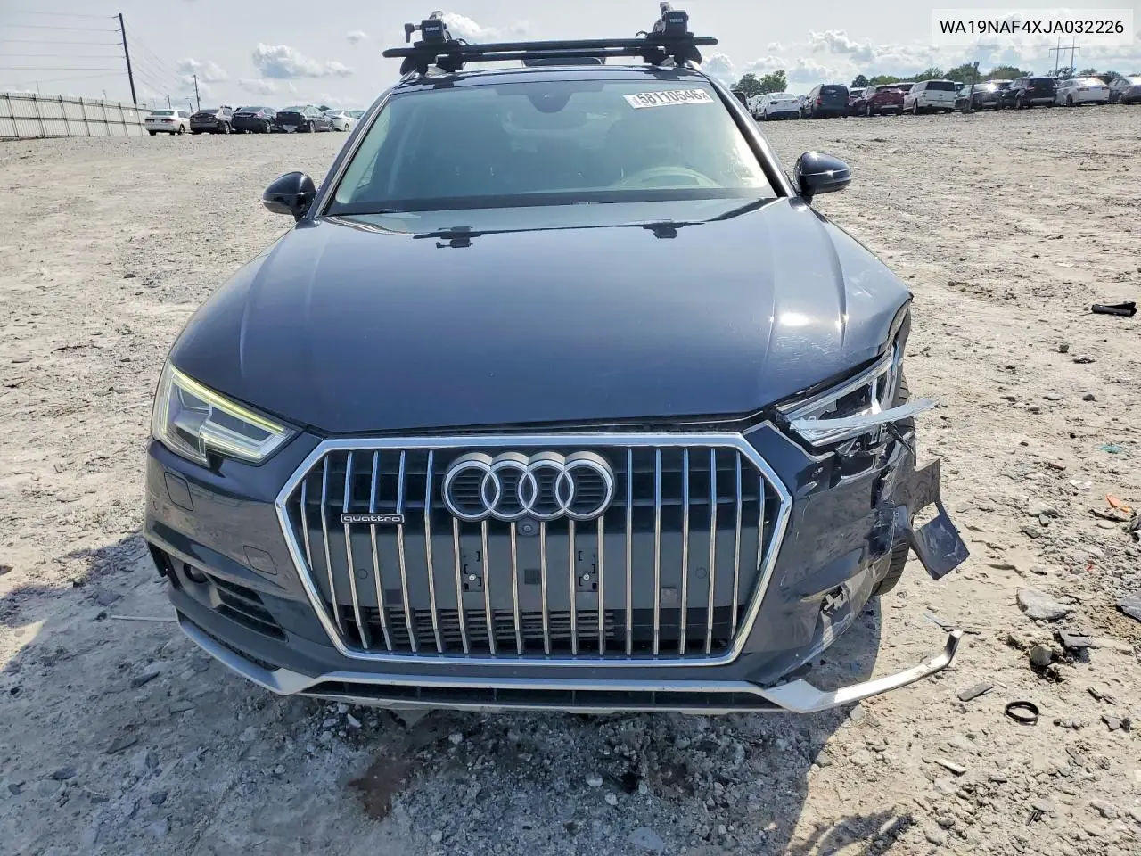 2018 Audi A4 Allroad Prestige VIN: WA19NAF4XJA032226 Lot: 58110546