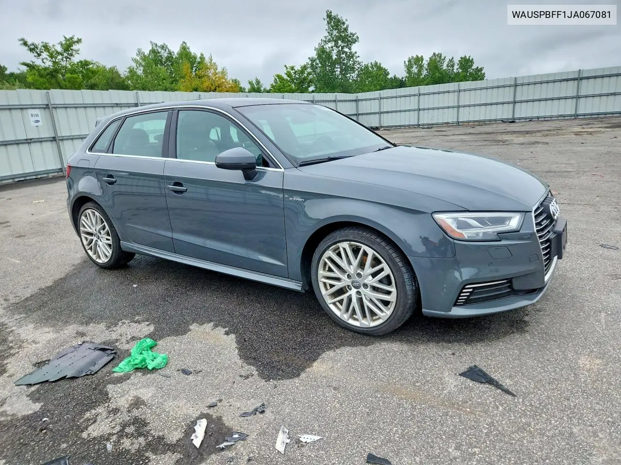 2018 Audi A3 E-Tron Prestige VIN: WAUSPBFF1JA067081 Lot: 58111476