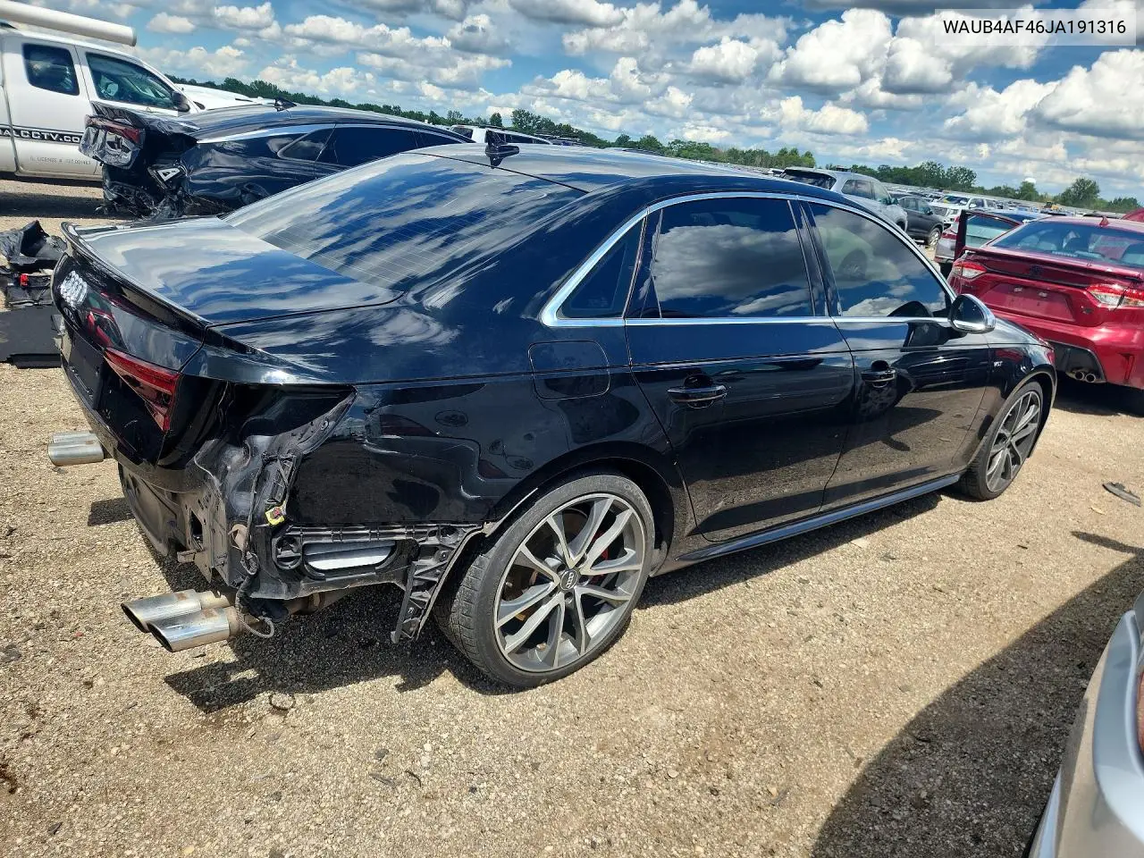 2018 Audi S4 Premium Plus VIN: WAUB4AF46JA191316 Lot: 58257256