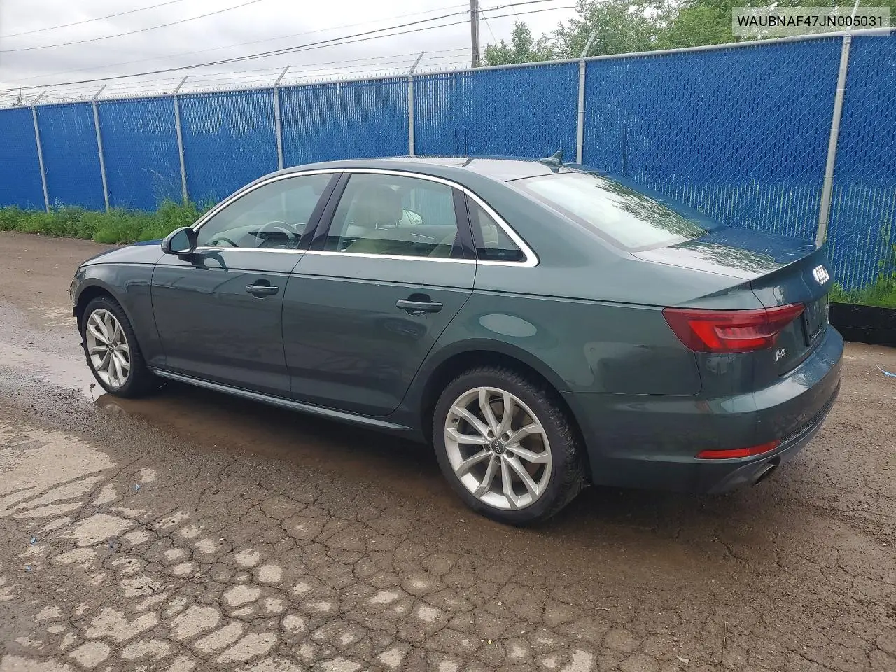 2018 Audi A4 Progressiv VIN: WAUBNAF47JN005031 Lot: 58262806