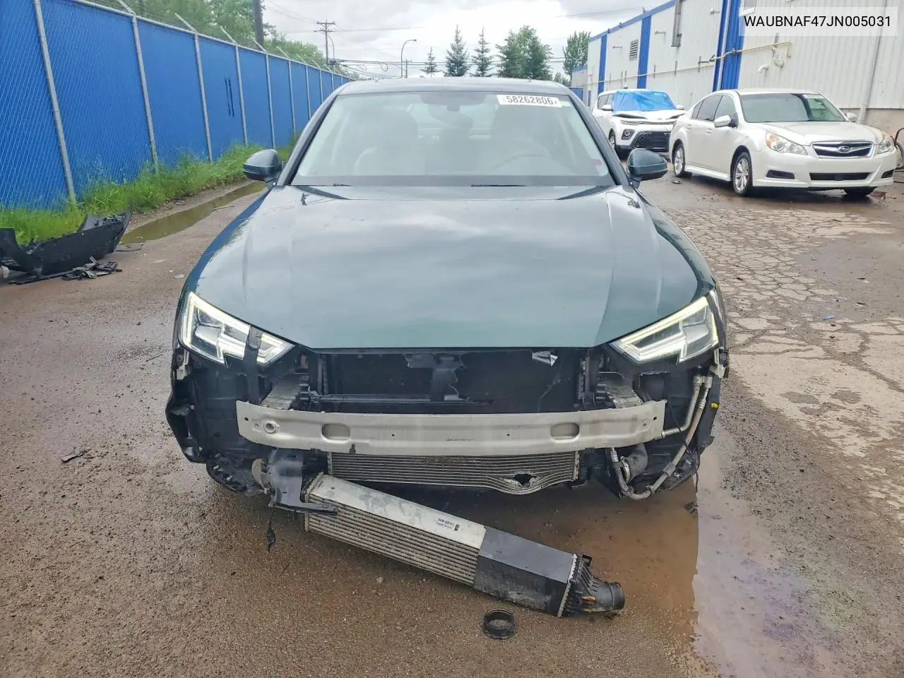 2018 Audi A4 Progressiv VIN: WAUBNAF47JN005031 Lot: 58262806