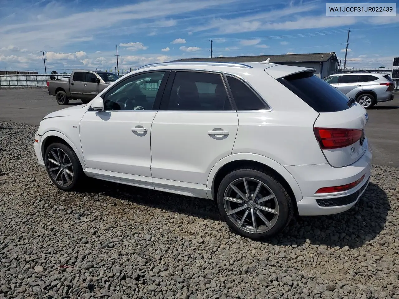 2018 Audi Q3 Premium Plus VIN: WA1JCCFS1JR022439 Lot: 58272646