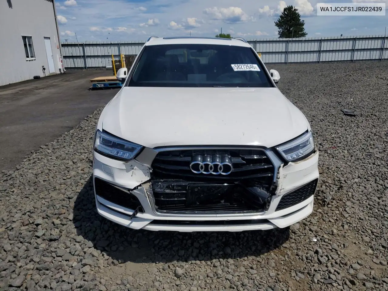 2018 Audi Q3 Premium Plus VIN: WA1JCCFS1JR022439 Lot: 58272646