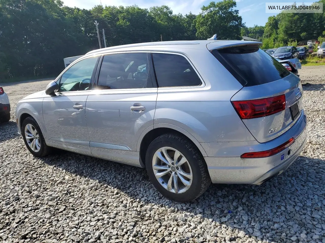 2018 Audi Q7 Premium Plus VIN: WA1LABF73JD048946 Lot: 58592026