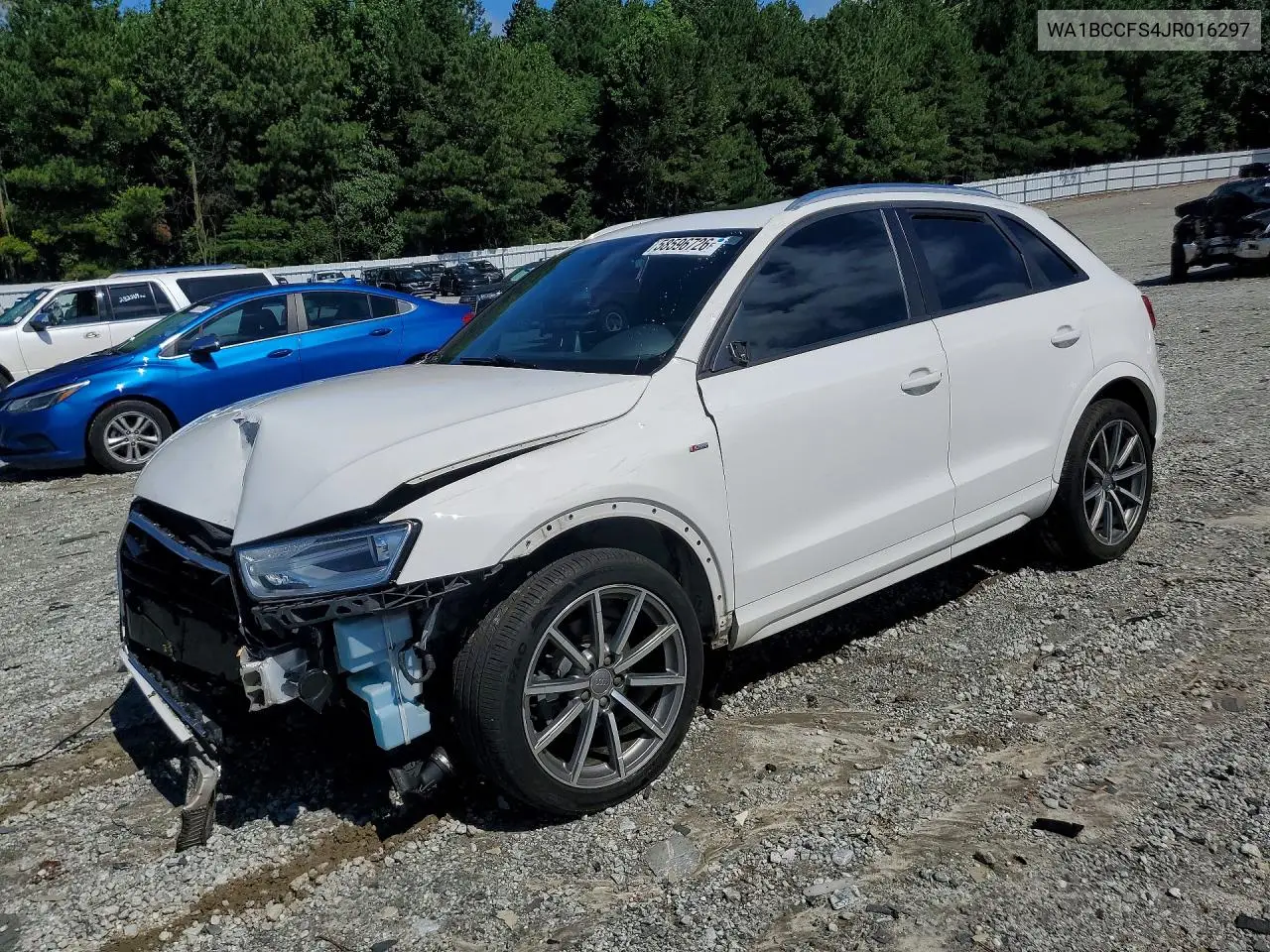 2018 Audi Q3 Premium VIN: WA1BCCFS4JR016297 Lot: 58596726