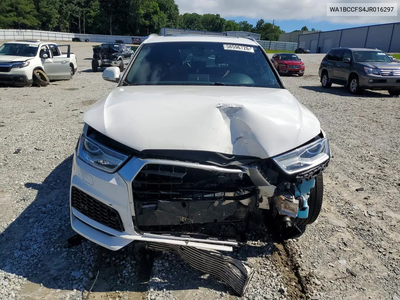 2018 Audi Q3 Premium VIN: WA1BCCFS4JR016297 Lot: 58596726