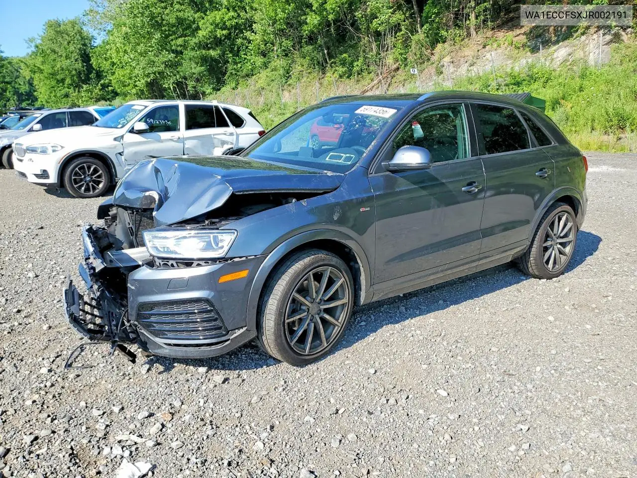 2018 Audi Q3 Premium VIN: WA1ECCFSXJR002191 Lot: 59174356
