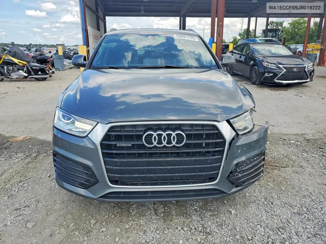 2018 Audi Q3 Premium VIN: WA1ECCFS9JR018222 Lot: 59891726