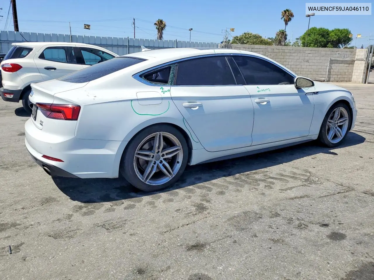 2018 Audi A5 Premium Plus S-Line VIN: WAUENCF59JA046110 Lot: 60011156