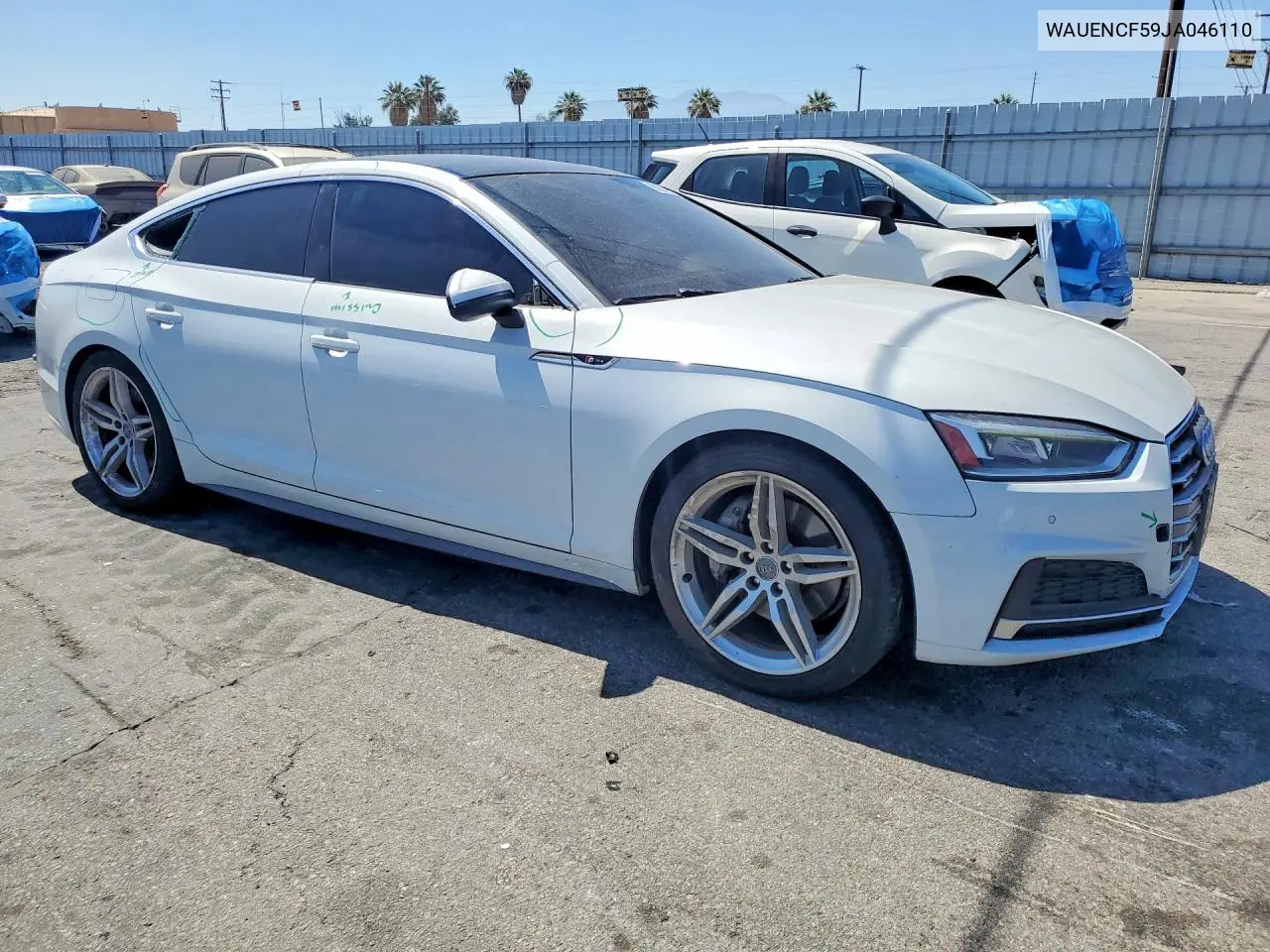2018 Audi A5 Premium Plus S-Line VIN: WAUENCF59JA046110 Lot: 60011156
