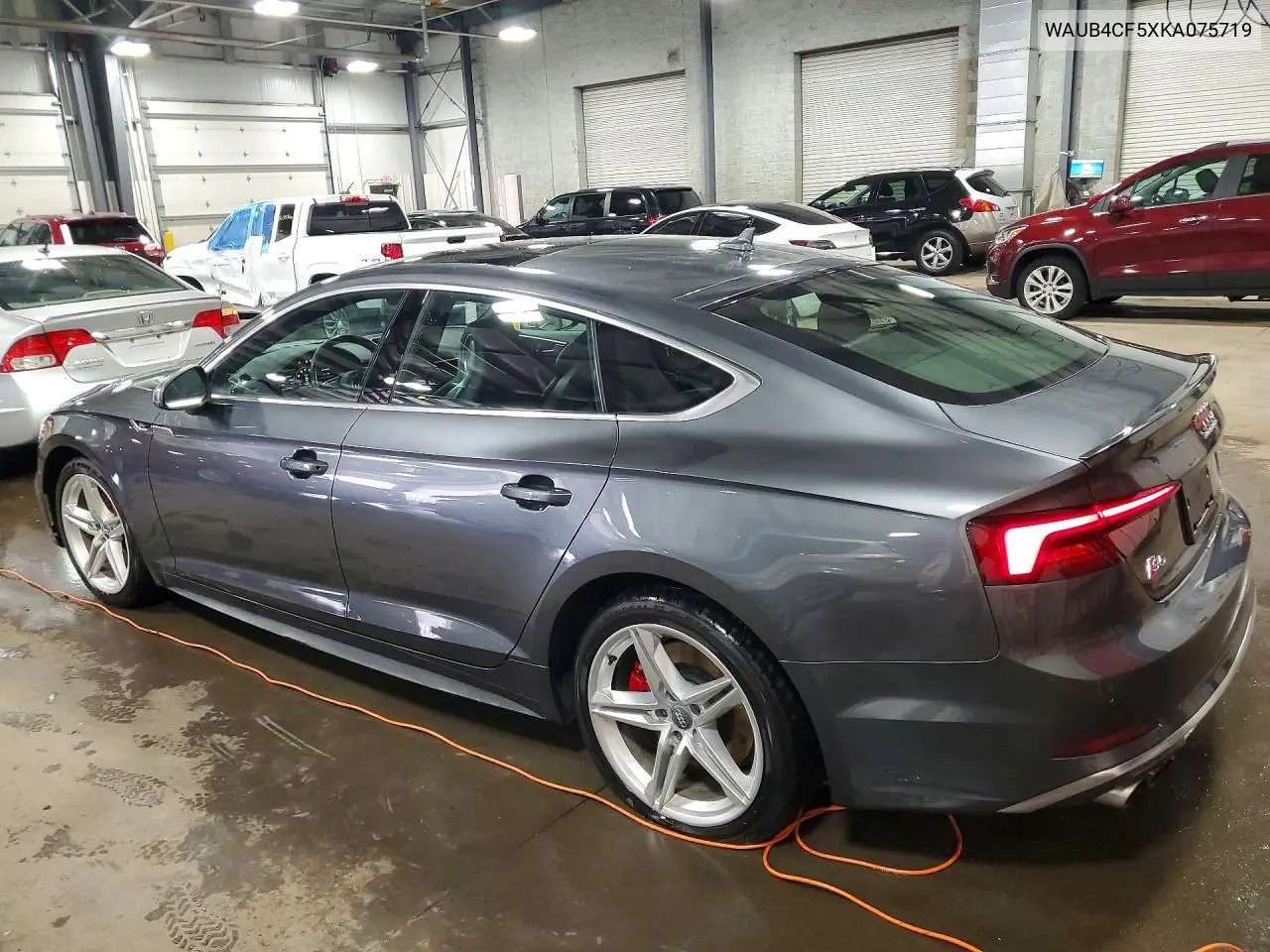 2019 Audi S5 Premium Plus VIN: WAUB4CF5XKA075719 Lot: 47714576