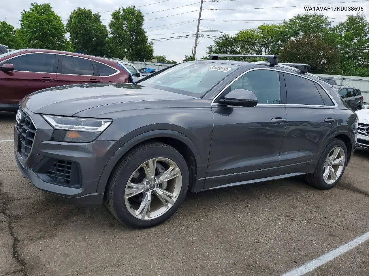 2019 Audi Q8 Premium VIN: WA1AVAF17KD038696 Lot: 52489316