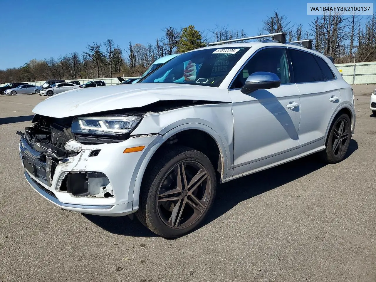 2019 Audi Sq5 Premium Plus VIN: WA1B4AFY8K2100137 Lot: 52514186