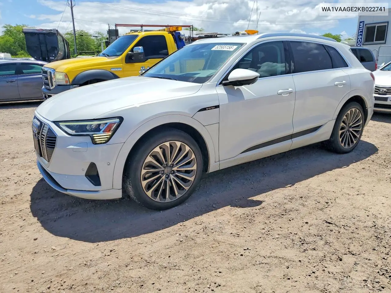 2019 Audi E-Tron Prestige VIN: WA1VAAGE2KB022741 Lot: 52565156
