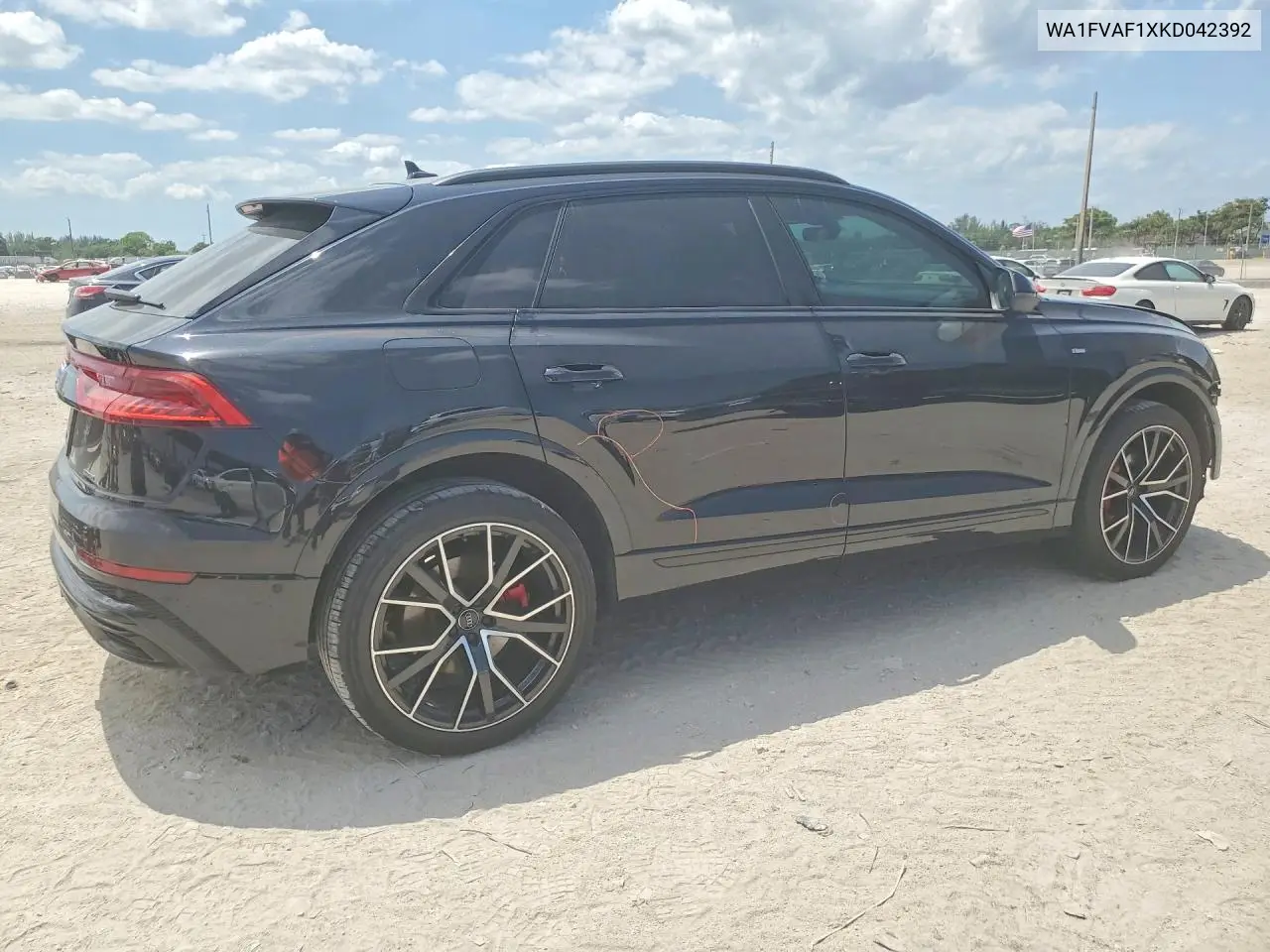 2019 Audi Q8 Prestige S-Line VIN: WA1FVAF1XKD042392 Lot: 52999096