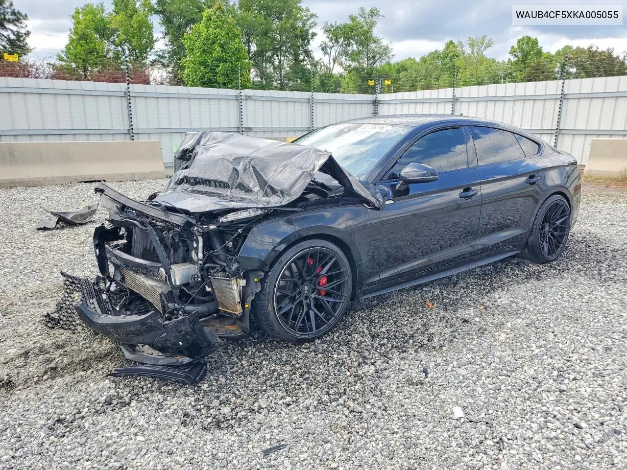 2019 Audi S5 Premium Plus VIN: WAUB4CF5XKA005055 Lot: 53156396