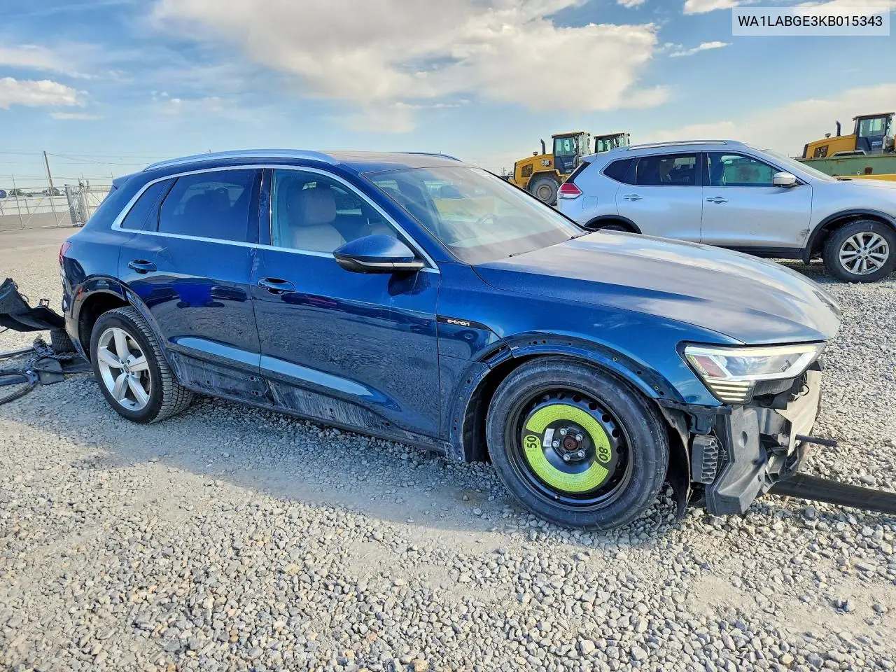 2019 Audi E-Tron Premium Plus VIN: WA1LABGE3KB015343 Lot: 53189236