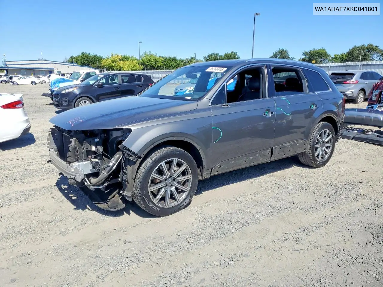 2019 Audi Q7 Premium VIN: WA1AHAF7XKD041801 Lot: 56366846