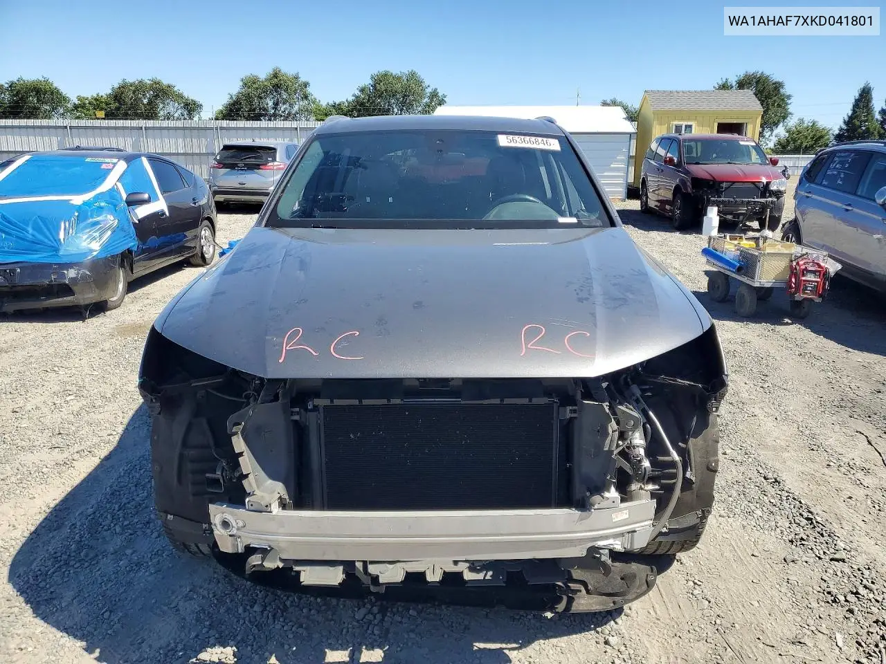 2019 Audi Q7 Premium VIN: WA1AHAF7XKD041801 Lot: 56366846