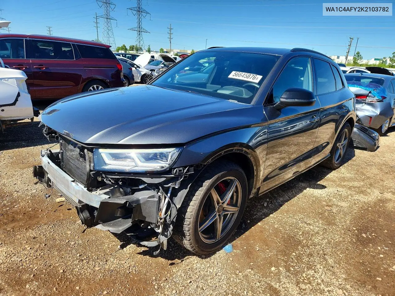2019 Audi Sq5 Prestige VIN: WA1C4AFY2K2103782 Lot: 56645876