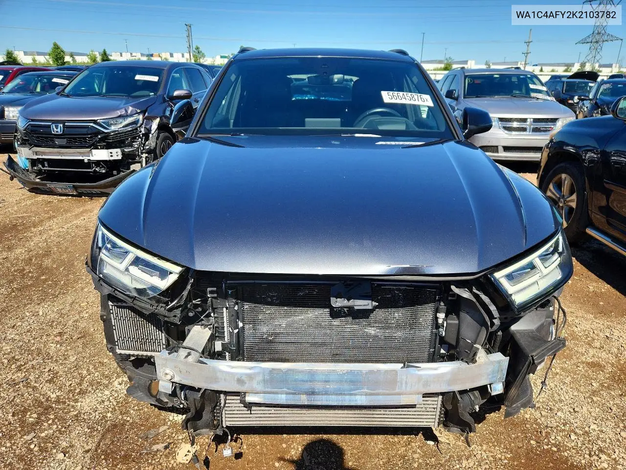 2019 Audi Sq5 Prestige VIN: WA1C4AFY2K2103782 Lot: 56645876