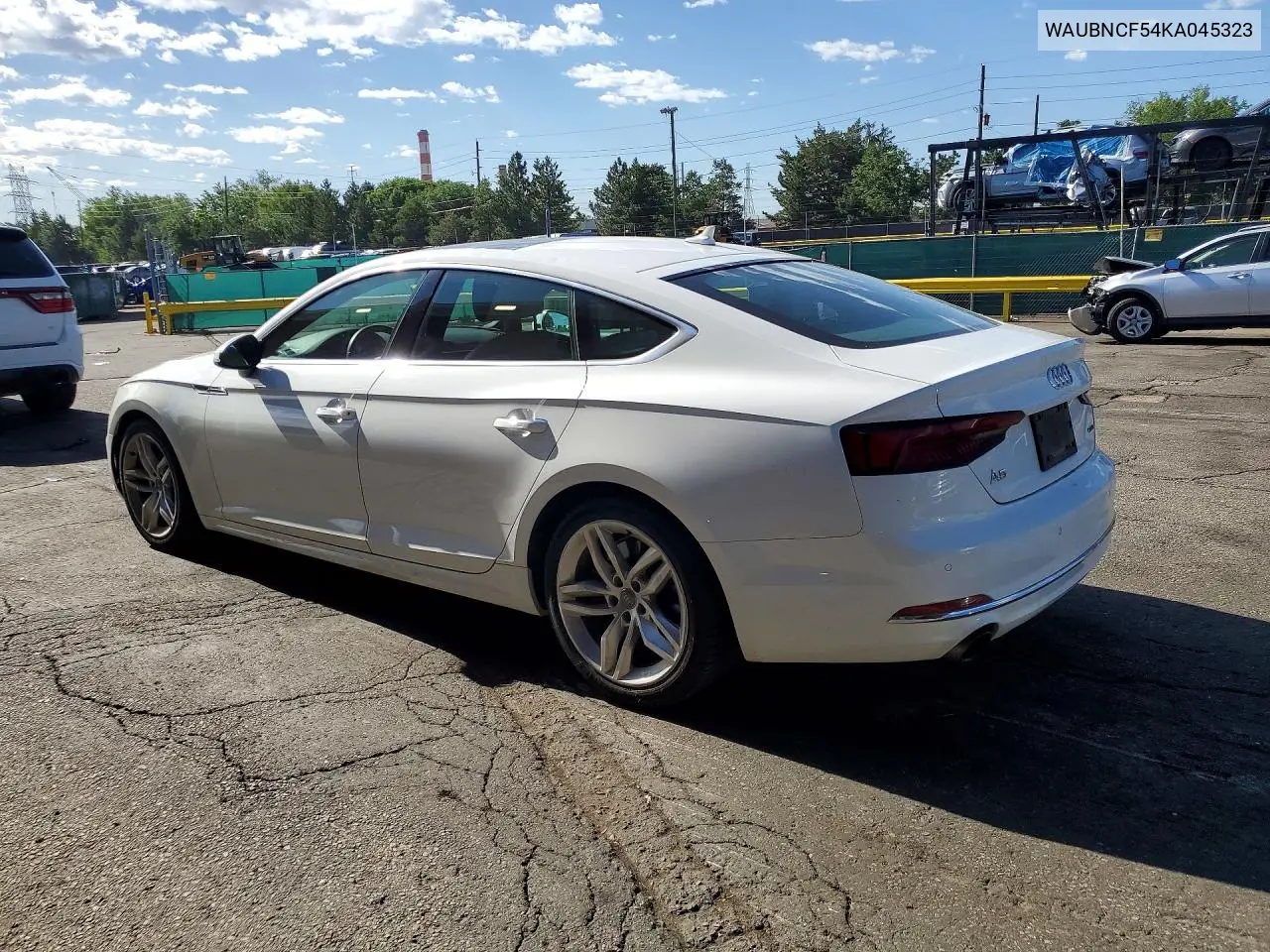 2019 Audi A5 Premium Plus VIN: WAUBNCF54KA045323 Lot: 56827996
