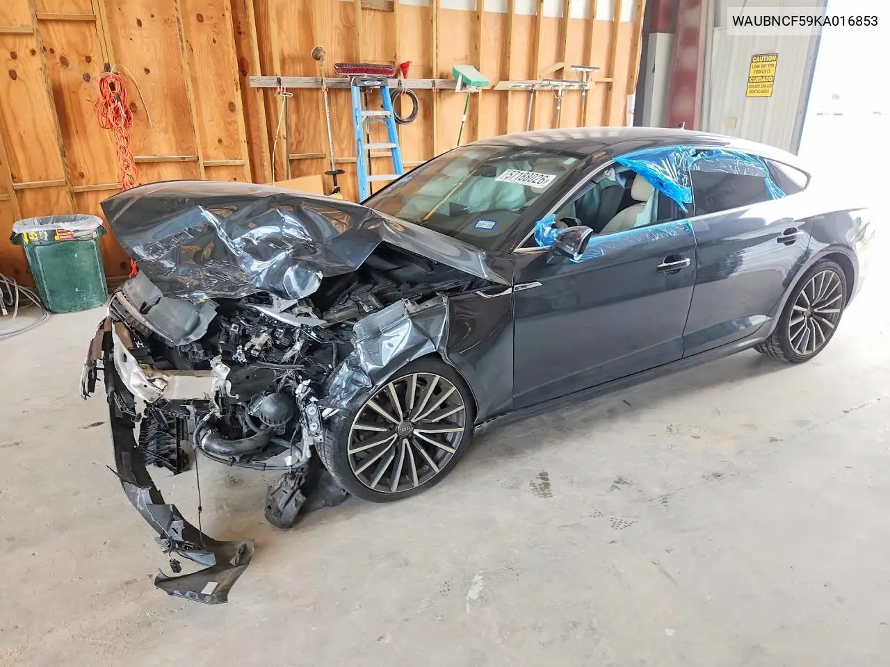 2019 Audi A5 Premium Plus VIN: WAUBNCF59KA016853 Lot: 57188026