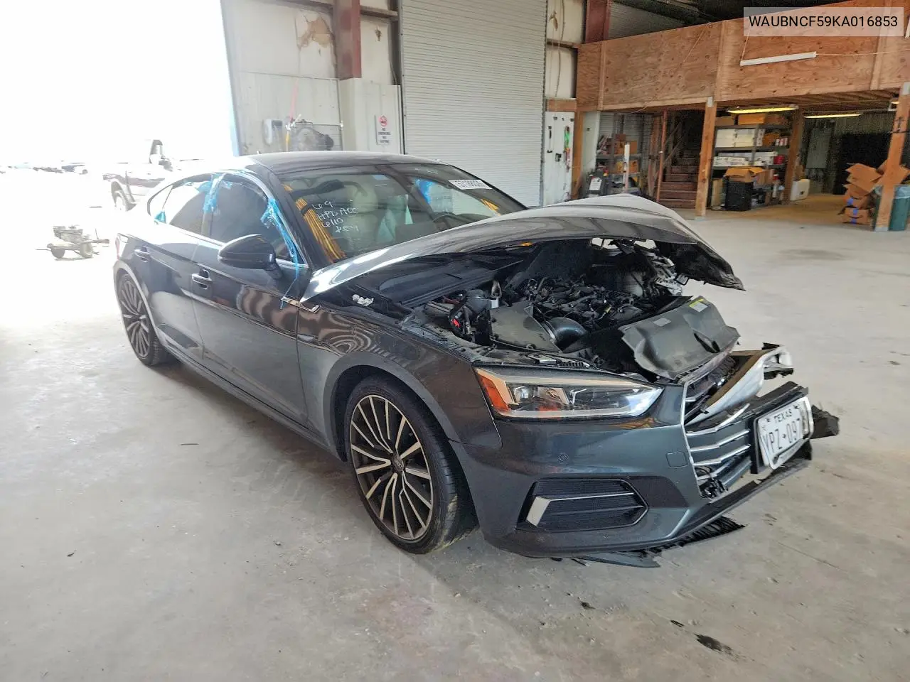 2019 Audi A5 Premium Plus VIN: WAUBNCF59KA016853 Lot: 57188026